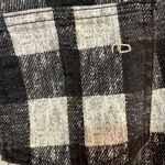 Rag and Bone  Black & White Buffalo Check Skinny Pants with Zippers at Hem Photo 5