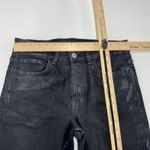 ZARA  Jeans Womens 30‎ Black Coated Skinny Denim Pants Modern Classic Grunge Photo 6
