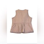 Caslon  Medium Pink Collarless Quilted Vest Photo 3