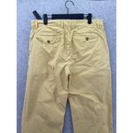 ZARA  Women's Pants Solid Yellow Size 32 Pleated 100% Cotton Photo 5