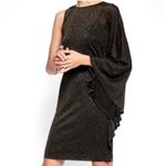 Ted Baker NWT London Monyca Glitter One Sleeve Knee Length Dress 0 (XXS) Black Photo 9