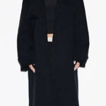 SKIMS NWT  Boyfriend Fleece Oversized Trench Coat Size L Washed Black Onyx $248 Photo 0