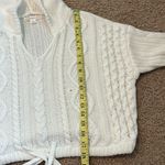 Aeropostale  Ivory Knit Sweater Size Medium Photo 7