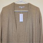 Baltic Born NEW Edison Open Front Knit Cardigan in Oatmeal Beige Sz Large Photo 4