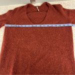 Free People  Bell Sleeve Wool Blend Sweater Rust Women’s Size S Photo 4