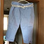 Riders By Lee New Lee Riders 16M Mid Rise Capri Blue 30” Long X 20” Wide. Periwinkle blue. Photo 1