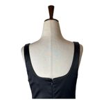 Babaton Aritzia Dress Women 4 Black Satin Lala Dress Sheath Party Cocktail LBD Photo 4