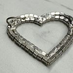 Rhinestone Heart Glam Silver Chain Link Belt Y2K Style ✨ Photo 3