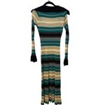Kiko Kostadinov Green Black Esmerelda Knit Midi Dress Size EU 38 Small Photo 3