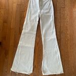 white Bershka flare wide leg jeans Size 4 Photo 1