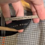 Roland Mouret Dalia Wool and Silk Midi Dress Black White Check Size 8 Photo 3