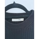 Rag and Bone  Ribbed Open Back Wool Sweater Small Black Minimalist Quiet Luxury Photo 5