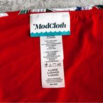 Modcloth Floral Red and White Bikini Size Large Photo 8