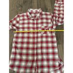 Concepts Sport  Red White Plaid Alabama Crimson Tide 'A' Logo Flannel Shirt Large Photo 4
