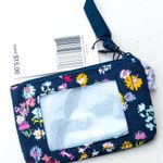 Vera Bradley  Zip ID Case in Scattered Wildflowers.  NWT Blue Floral Photo 0