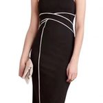 Anthropologie  Maeve Cavatina Sheath Cocktail Party Midi Dress Black Size 2 XS Photo 0