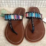 🩷NWT🩷 ROPER STUDDED BOHO WESTERN WOMENS SANDALS SIZE 6 Black Photo 1