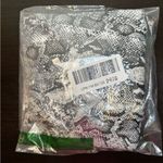 Top Blouse Shirt Womens Plus 2X Black Snakeskin Summer Casual Short Sleeve B3 Photo 1