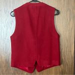 Ann Taylor  Vintage Red Wool Vest Photo 4