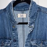 Free People  Sydney Medium Wash Denim Sleeveless Jumpsuit Photo 4