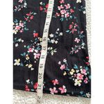 Love...Ady   Black Multicolor Floral Sleeveless Mock Neck Rib Knit Top Size S Photo 7