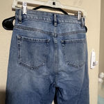 PacSun  Women's Blue Jeans size 24 Ultra High Rise Slim patchwork crop raw hem Photo 6