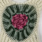 Vila Milano Womens Crochet Open Knit Sweater‎ XS/S Green Photo 1