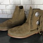 Minnetonka Olive  Ankle Mocs Photo 1