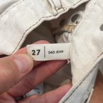 PacSun  Cream Distressed Dad Jeans size 27. Photo 7