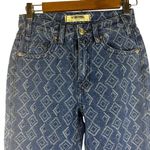 Rock & Roll‎ Denim 24 X 30 High Rise Flare Trouser Jeans Aztec Western Boho USA Blue Photo 2
