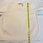 Liz Claiborne Free w/ any purchase  Petite Sweater Top Large P Crochet Detail Photo 7