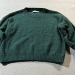 Altar'd State Altar’d State Dark Forest Green Balloon Sleeve Sweater Size Small EUC Photo 0