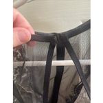 Victoria's Secret Lingerie Top Black‎ Lace Sheer Sz Sm High Neckline Sexy Corset Black Photo 5