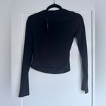 Lulus NWT Endless Appeal Black Long Sleeves Cutout Crop Top Size Medium Photo 5