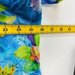 NWOT John Mark Tropical Floral Elbow Cinched Tie Sleeve Tunic Blouse Shirt 1X Photo 10