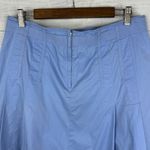 Club Monaco Womens size 10 Pleated Skater Swing Skirt Cotton Blue Coquette Photo 4