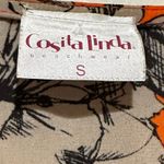 💙SALE 3/$25 COSITA LINDA PLAYSUIT CORAL PRINT ROMPER BEACHWEAR S Orange Photo 7