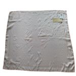 Michael Kors Powder Blush Logo Monogram Square Scarf Wrap Pink Beige OS NWT Photo 1