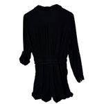 Guess  Eco Nadia Flax Romper Linen Blend Black, size Medium Photo 3