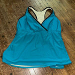 MiracleSuit blue modest 24W cruisewear tankini top Photo 0