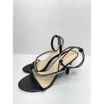 Adrienne Vittadini  Sandals Womens Size 8.5 Black Glow Ankle Strap Heels Photo 2