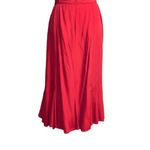 Vintage Desert West by Sherry Holt Cherry Red Flowy Long Maxi Skirt Women Small Photo 7