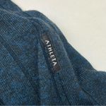 Athleta Harmony Hoodie Sweatshirt Ribbed Stretch Blue Heather Womens Size XS Photo 4