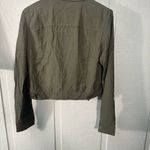 Industry Republic Clothing Green Long Sleeve Crop Jacket Size Medium NWT Photo 6
