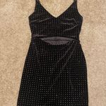 Boutique Velvet Polka Dot Glitter Mini Dress Multi Photo 0