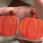 Pumpkin Earrings Dangle Posts Thanksgiving New Fall Jewelry Festival Har… Photo 2