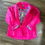 Peter Millar Ella Waterproof Rain Jacket Pink Paisley Lining Deep Pink NWT Small Photo 0