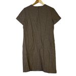 Banana Republic Womens Sheath Dress Sparkle Metallic Short Sleeve Size M Elegant Photo 2