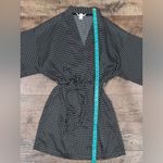 Victoria's Secret Victoria’s Secret Silky Black Robe with Pockets & Tie-Waist Photo 9