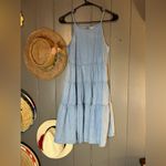Japna  Sleeveless Tiered Baby Doll Dress in Light Blue Small Photo 12
